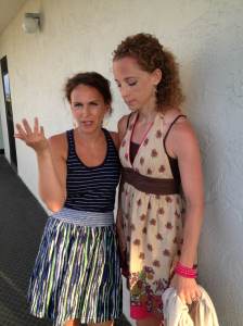 Annie waiting patiently for me to stop talking...