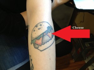 Cheeseburger Tattoo
